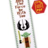 Counted Cross Stitch Pattern of Bookmark "Star Wars: Master Yoda" - Download in PDF