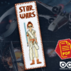 Counted Cross Stitch Pattern of Bookmark "Star Wars: Rey Skywalker" - Download in PDF