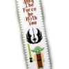 Counted Cross Stitch Pattern of Bookmark "Star Wars: Master Yoda" - Download in PDF
