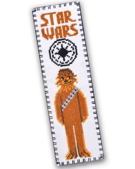 Counted Cross Stitch Pattern of Bookmark "Star Wars: Chewbacca" - Download in PDF