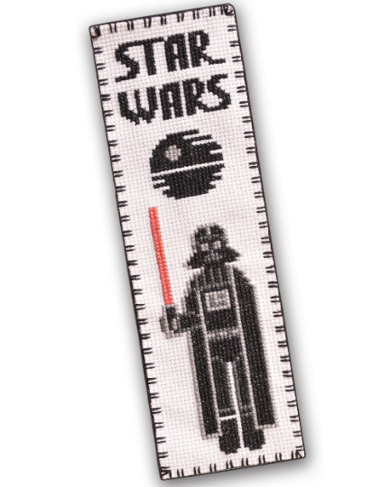 Counted Cross Stitch Pattern of Bookmark "Star Wars: Darth Vader" - Download in PDF