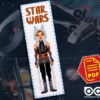 Counted Cross Stitch Pattern of Bookmark "Star Wars: Ahsoka Tano" - Download in PDF