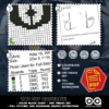 FREE Cross Stitch Pattern of Bookmark "Star Wars: Jedi Lightsabers" - Download in PDF