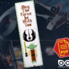 Counted Cross Stitch Pattern of Bookmark "Star Wars: Master Yoda" - Download in PDF