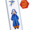 FREE Counted Cross Stitch Pattern of Bookmark "The Witcher: Princess Cirilla" - Download in PDF