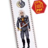 Counted Cross Stitch Pattern of Bookmark "The Witcher: Geralt of Rivia" - Download in PDF
