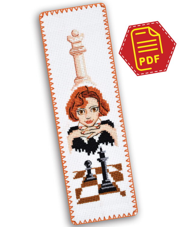 Counted Cross Stitch Pattern "Queen's Gambit: Beth Harmon" - Download in PDF