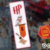 Counted Cross Stitch Pattern of Bookmark "Harry Potter: Gryffindor Owl" - Download in PDF