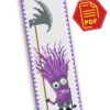 Counted Cross Stitch Pattern of Bookmark "Despicable Me: Evil Minion" - Download in PDF