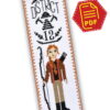 Counted Cross Stitch Pattern of Bookmark "The Hunger Games: Mockingjay Bird" - Download in PDF