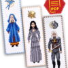Set of 3 counted cross stitch bookmark patterns "The Witcher: Magicians" - Download in PDF