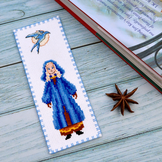 FREE Counted Cross Stitch Pattern of Bookmark "The Witcher: Princess Cirilla" - Download in PDF