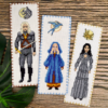 Set of 3 counted cross stitch bookmark patterns "The Witcher: Magicians" - Download in PDF