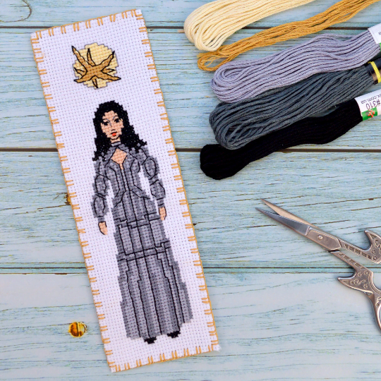 Counted Cross Stitch Pattern of Bookmark "The Witcher: Yennefer of Vengerberg" - Download in PDF