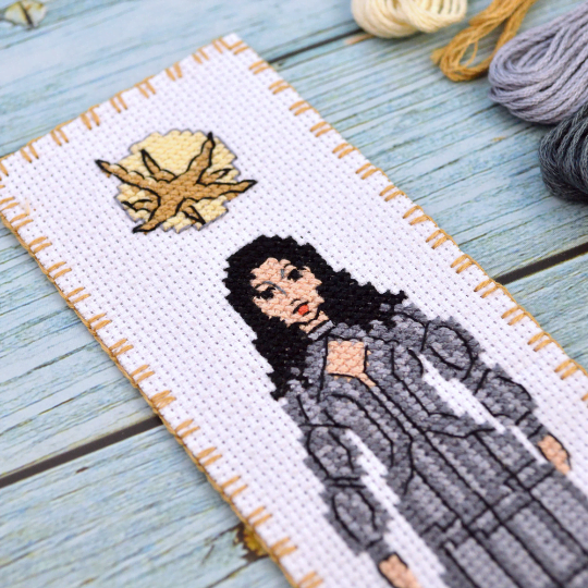Counted Cross Stitch Pattern of Bookmark "The Witcher: Yennefer of Vengerberg" - Download in PDF