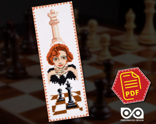 Counted Cross Stitch Pattern "Queen's Gambit: Beth Harmon" - Download in PDF
