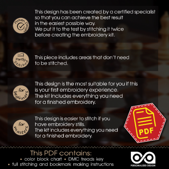 Counted Cross Stitch Pattern "Queen's Gambit: Beth Harmon" - Download in PDF