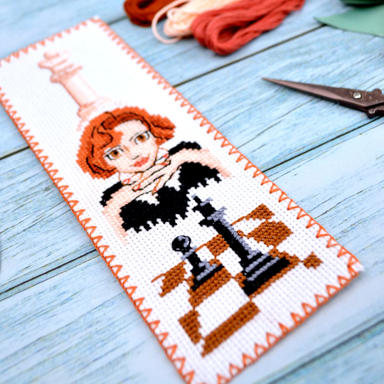 Counted Cross Stitch Pattern "Queen's Gambit: Beth Harmon" - Download in PDF