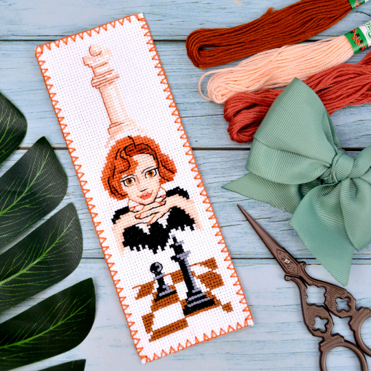 Counted Cross Stitch Pattern "Queen's Gambit: Beth Harmon" - Download in PDF