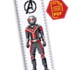 Counted Cross Stitch Pattern of Bookmark "The Avengers: Ant-Man" – Download in PDF