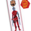 Free Counted Cross Stitch Pattern of Bookmark "Guardians of the Galaxy: Nebula" - Download in PDF