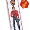 Counted Cross Stitch Pattern of Bookmark "Guardians of the Galaxy: Star-Lord" - Download in PDF