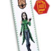 Counted Cross Stitch Pattern of Bookmark "Guardians of the Galaxy: Mantis" - Download in PDF