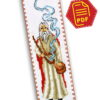 Cross Stitch Pattern of Bookmark "Asterix and Obelix: Druid Panoramix" - Download in PDF