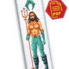 Counted Cross Stitch Pattern of Bookmark "Aquaman" – Download in PDF