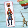 Counted Cross Stitch Pattern of Bookmark "Guardians of the Galaxy: Gamora" - Download in PDF