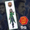 Counted Cross Stitch Pattern of Bookmark "Guardians of the Galaxy: Mantis" - Download in PDF