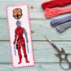Free Counted Cross Stitch Pattern of Bookmark "Guardians of the Galaxy: Nebula" - Download in PDF