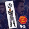 Counted Cross Stitch Pattern of Bookmark "The Avengers: Black Panther" – Download in PDF