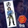 Free Counted Cross Stitch Pattern of Bookmark "The Avengers: Winter Soldier" – Download in PDF