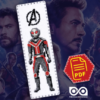 Counted Cross Stitch Pattern of Bookmark "The Avengers: Ant-Man" – Download in PDF
