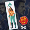 Counted Cross Stitch Pattern of Bookmark "Aquaman" – Download in PDF