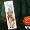 Cross Stitch Pattern of Bookmark "Asterix and Obelix: Druid Panoramix" - Download in PDF