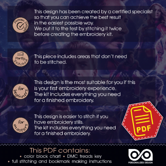 Counted Cross Stitch Bookmark Pattern "Doctor Strange"