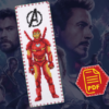 Counted Cross Stitch Pattern of Bookmark "The Avengers: Iron Man" - Download in PDF