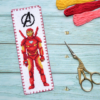 Counted Cross Stitch Pattern of Bookmark "The Avengers: Iron Man" - Download in PDF