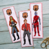 Free Counted Cross Stitch Pattern of Bookmark "Guardians of the Galaxy: Nebula" - Download in PDF