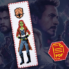 Counted Cross Stitch Pattern of Bookmark "Guardians of the Galaxy: Gamora" - Download in PDF