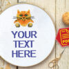 Personalized cross stitch pattern with custom text – P9-035c