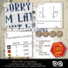 Counted cross stitch pattern - Sorry I’m late I didn’t want to come 2