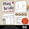 Counted cross stitch pattern "May the bridges I burn light the way" – Embroidery chart, Download in PDF
