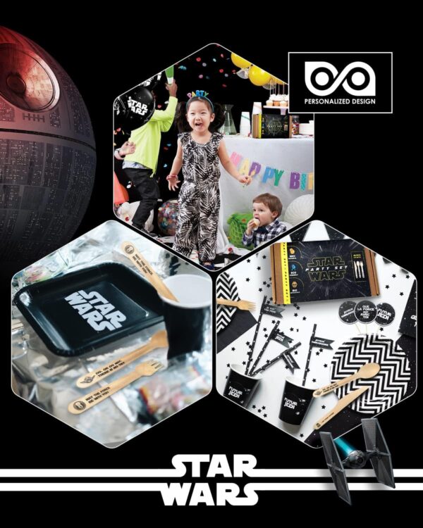 Disposable Wooden Cutlery Set "May The Forks Be with You"