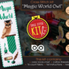 Cross stitch Kit of Bookmark "Harry Potter: Slytherin Owl"