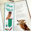 Cross stitch Kit of Bookmark "Harry Potter: Slytherin Owl"