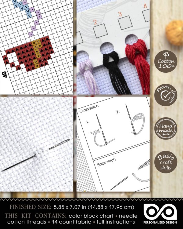 Quote Cross Stitch Kit "How About A Nice Hot Cup Of Shut The Fuck Up"