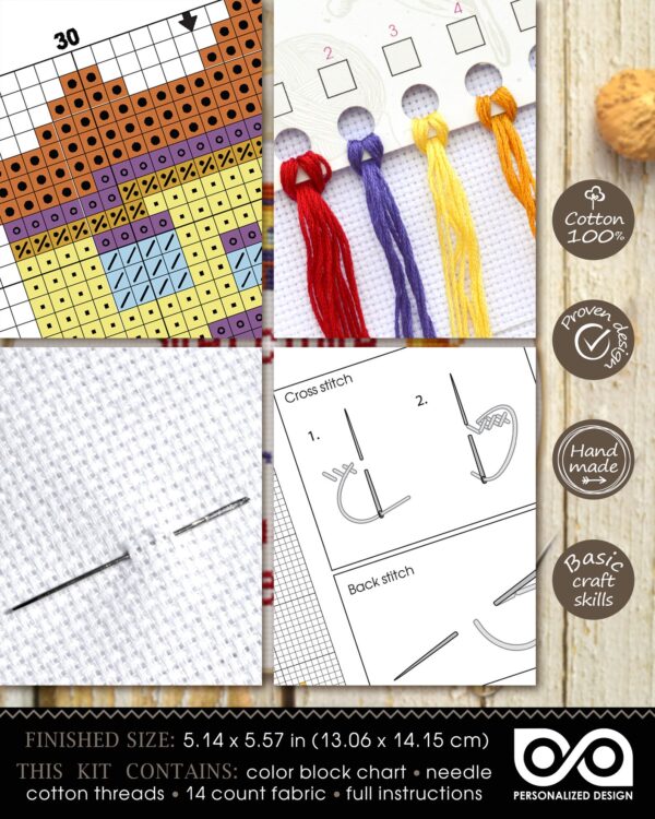 Quote Cross Stitch Kit "Welcome To My Loose Interpretation Of Clean"